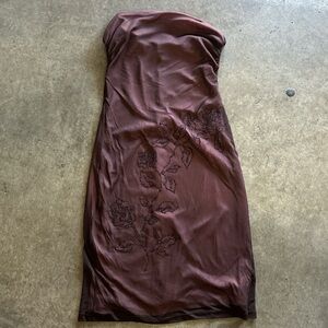 Charlotte Russe sleeveless dress with embellishments. Deadstock Y2K. Large